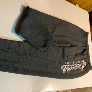 small charcoal sweatpants